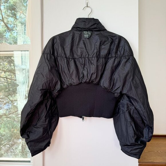 New Free People Movement Glitz Bomber Jacket Coat Oversized Puffer Black XS - Picture 6 of 8